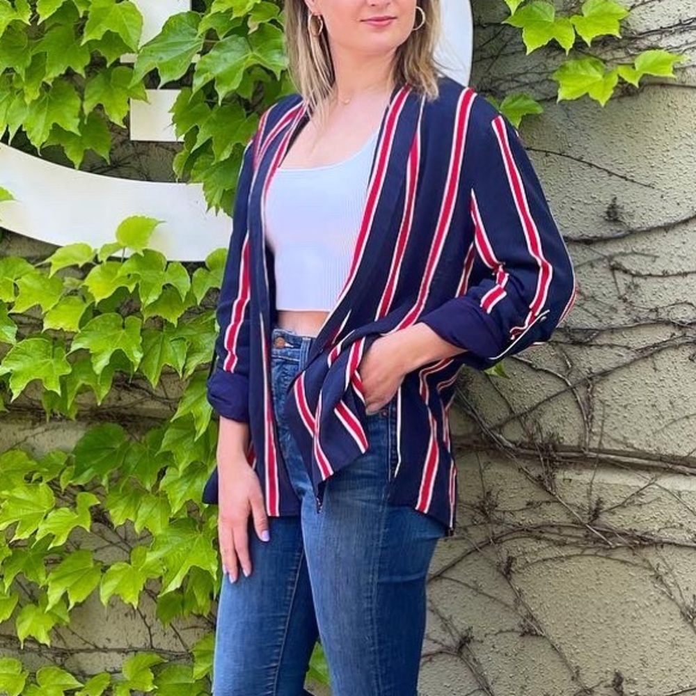 MINKPINK Stripped Blazer